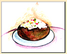 potato with sour cream food art painting